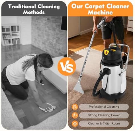 Carpet Cleaner Machine, Commercial Carpet Extractor for Upholstery - Image 6