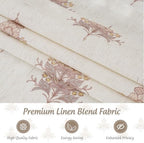 StangH Linen Cordless Floral Roman Shades, W30 x L72, 1 Panel - Image 2