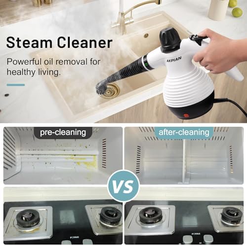 Handheld Steam Cleaner for Home Cleaning with 10 Accessories - Image 5