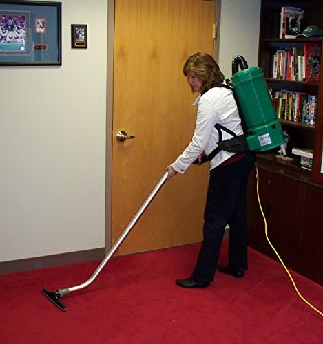 Bissell BigGreen Commercial BG1001 High Filtration Backpack Vacuum, 1375W, 25.5" Height, 10 qt Capacity, Green - Image 2