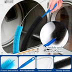 Dryer Vent Cleaner Kit,4 Pieces Dryer Lint Cleaner Vacuum Attachment & Brush Tool–Dryer Vent Cleaning Kit for Front Load,Dryer Lint Trap Cleaner with Hose,Dryer Vent Cleaner for Lint Removal (Black) - Image 5