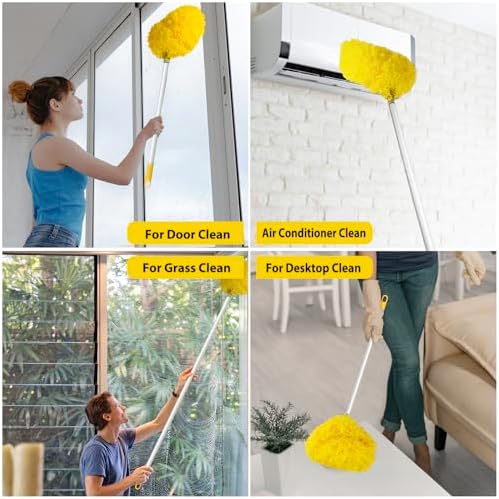 FONUNO Ceiling Fan Cleaner Duster High Ceiling Extended Fan Blade Cleaner - Image 6