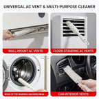 5-in-1 Window Blind Duster with 2 Microfiber Sleeves, Detail Cleaning Brush for Air Conditioner Vent, Shutter, Fan Blade, Keyboard, Nozzle - Image 4