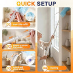 Duster Refills for Swiffer Duster with 3ft Extension Pole & Short Grip 30ct - Image 6