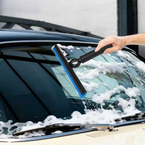 Shower Squeegee for Glass Doors, Squeegee with Long Handle, Telescoping Squeegee for Shower, Extendable Window Cleaner Tool for Car Windows, Tile Walls, Sliding Door, Shower Glass Door - Image 4