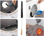 Dryer Vent Cleaner Kit & Refrigerator Condenser Coil Brush-Dryer Lint Brush Vent Trap Cleaner-Vacuum Attachment for Small Crevice-Dryer Cleaner Brush - Image 2