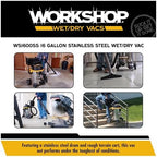 WORKSHOP Wet/Dry Vacs WS1600SS 16-Gallon 6.5 Peak HP Wet Dry Vacuum Cleaner - Image 4