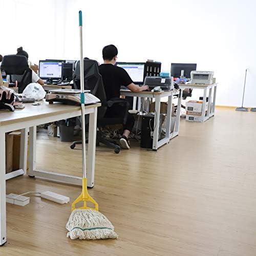 OFO Loop-End String Wet Mop, Heavy Duty Commercial Industrial Dust Mop , 67inch Stainless Steel Pole ,2- Pack - Image 5