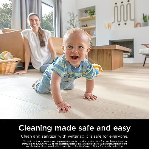 Shark Steam Mop for Sealed Hard Floors with 2 Dirt Grip Pads, White, S1000 - Image 3