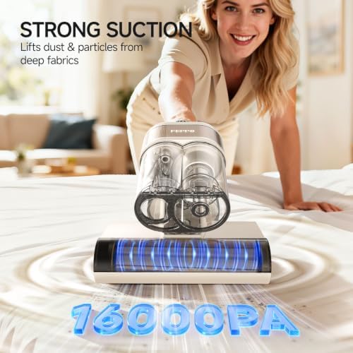 FEPPO Mattress Vacuum Cleaner PRO, 4-in-1 16Kpa Bed Vacuum with UV-C Light - Image 2