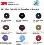 3M Black Stripper Pad 7200, 11" (Case of 5) - Image 4