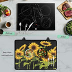 Wildflower Sunflower Print Stove Top Cover for Electric Stoves - Image 5