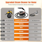 Steam Cleaner for Home & Car, 3-Level Adjustable Pressurized Steamer for Cleaning, 10s Heat-Up, 1.8L Large Tank, Handheld Portable Steamer Cleaner for Furniture,Upholstery,Grout,Tile,Walls, Bathroom - Image 5