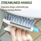 Alnorte 4 in 1 Grout Cleaning Brush with Scrape, V Shape Grout Cleaner for Tile Floors, Bathroom, Corner, Baseboard, Kitchen, Shower with Stiff Bristles (White) - Image 5