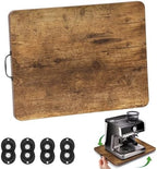 Appliance Slider, Sliding Tray for Coffee Maker, Coffee Pot Slider for Countertop, 360° Rolling Tray Appliance Slider for Kitchen Appliances- Rustic Brown (12.5” X 16”) by Fxacyem