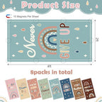 8pcs Classroom Fluorescent Magnetic Light Covers,2x4 FT Boho - Image 2