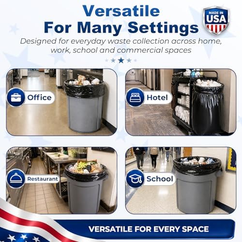 Delxo 55-60 Gallon Trash Bags, 4200 Count 38” x 56” Heavy Duty Garbage Bags - Image 6