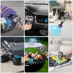 WADEO Handheld Vacuum Cordless, 4-in-1 21000PA Brushless Car Vacuum & 210000RPM Air Duster 6000mAh Battery Air Blower Wireless Handheld Vacuum for Car, Office and Home Cleaning - Image 6