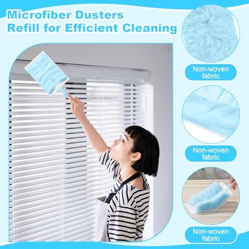 Mimorou 50 Pcs Disposable Dusters Refills Bulk for Cleaning (Blue Color) - Image 5
