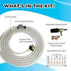 X-Jet M5#13 Kit | 4-4.5 GPM | Adjustable Long-Range External Injection Variable Pressure Washing Nozzle | Perfect for Washing Residential & Commercial Properties from the Ground | W/ 2000 to 4500 PSI - Image 4