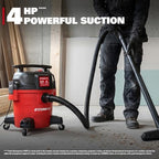 ECOMAX Ultra Quiet Shop Vacuum Wet and Dry 5 Gallon 4 HP - Image 3