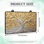 Gold Tree of Life Stove Top Cover for Electric Stoves 28x20 Inch - Image 3