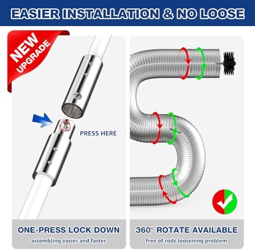 PetOde 42Ft Dryer Vent Cleaner Kit, Flexible Lint Remover - Image 6