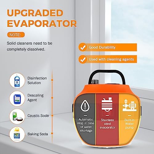 BEAMNOVA Power Car Steamer for Auto Detailing High Pressure Handheld Steam Cleaner with 1.4L 0.37Gal Water Tank 2500W Portable Electric Steam Cleaning Machine Home Use Kitchen Floors Tools - Image 2