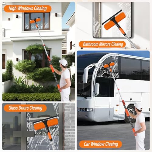 30FT High Window Cleaning Kit with Pole,Professional Window Clean Pole Kit - Image 6