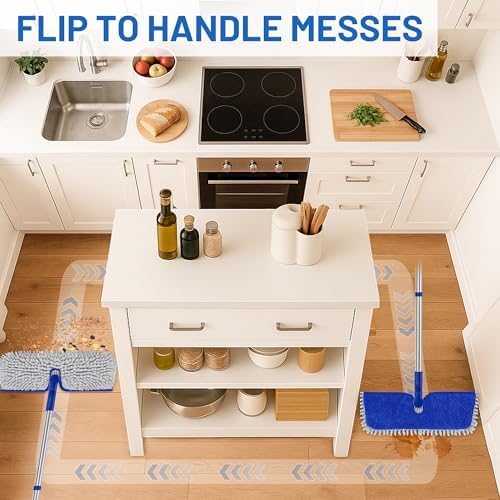 2-Sided Microfiber Dust Mop for Hardwood Floors & Walls - Image 6