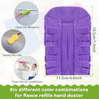 50 Pcs Reusable Duster Refills Washable Pads, Dark Color - Image 2