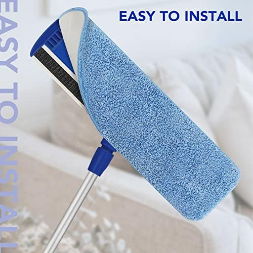 Replacement Microfiber Pad for Rubbermaid Commercial 18 Inch and 17 Inch Mop - 3 Pack Wet & Dry Commercial Cleaning Reusable Mop Refills Fit for Any Microfiber Flat - Image 3