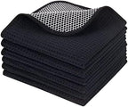 KinHwa Dish Cloths for Washing Dishes with Scrub Side, Microfiber Dish Rags by KinHwa