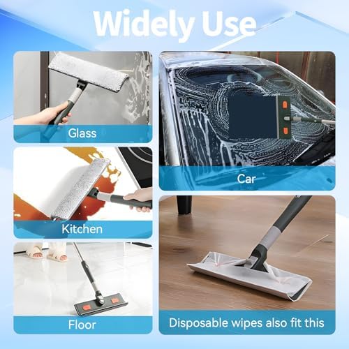 Window Squeegee 81" High Reach Extension Pole Window Cleaner Tool - Image 7