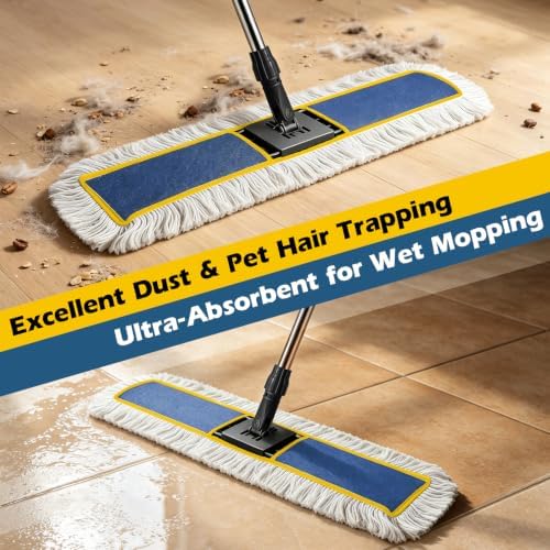 40" Commercial Dust Mop for Floor Cleaning, Heavy Duty Industrial Mop - Image 5