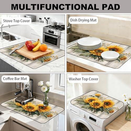 Stove Top Cover,28.5"L x 20.36"W,Heat Resistant Cooktop Protector Mat - Image 7