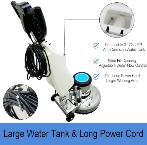18" Heavy Duty Commercial Floor Buffer Polisher 175RPM 110V 1100W - Image 7
