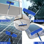 Window Squeegee Tool with Extension Pole: 20+ Feet Microfiber Scrubber Window Cleaning Kit for Rv Truck Bus Car Windshield - 3 to 14 Ft Spliceable Extendable Long Duster for High Outside Solar Panel - Image 5