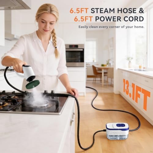 Steam Cleaner, Electric Spin Scrubber Portable Steamer for Cleaning - Image 4