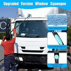 25FT Reach Window Squeegee Kit with Extension Pole, 2-in-1 Professional Washer for High Windows, 5-20FT Adjustable Reach, Rotatable Head for Indoor & Outdoor Use, Streak-Free Cleaning Tool for Home - Image 5