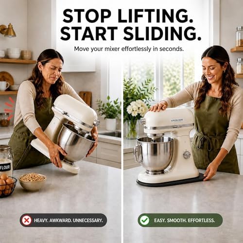 Ibyx Mixer Slider, Stand Mixer Sliding Mat, Black, 4.5 Qt, Made in Canada - Image 2