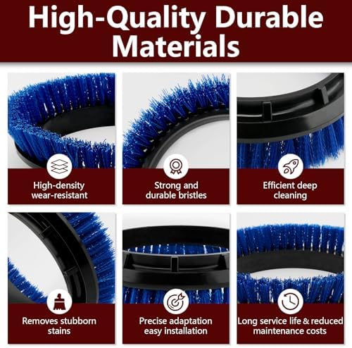 237058 Blue Crimped Polypropylene Scrub Orbiter Brush for Oreck Bissell - Image 4