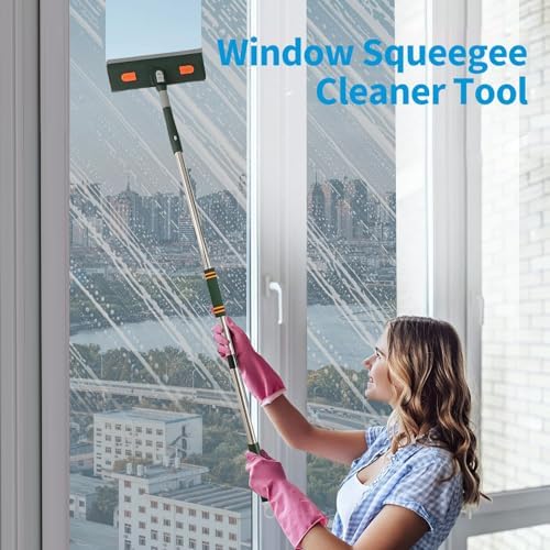 Window Squeegee 57" Window Cleaner Tool with Bendable Head - Image 2
