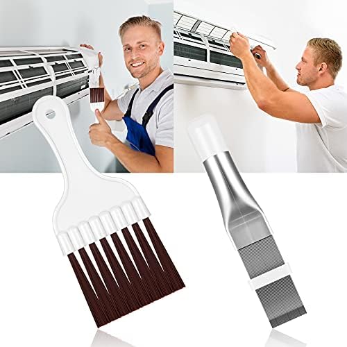 Boao 6 Pieces Air Conditioner Condenser Fin Comb and Fin Cleaning Brush - Image 6