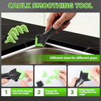5 in 1 Silicone Caulking Tool Kit, Caulk Remover Tool with Stainless Steel Head,Caulk Finishing Tool with Different Angles,Grout Removal Tool for Kitchen Sink Washroom Floor Bathroom Toilet Caulking - Image 5