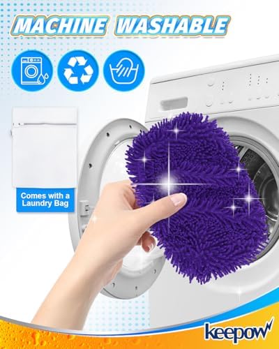 8Pcs Reusable Microfiber Mop Pads Compatible with Swiffer Sweeper Mop - Image 4