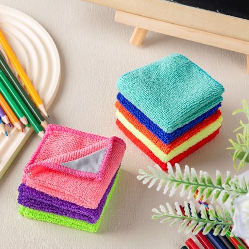 Magnetic Microfiber Cleaning Cloth, Multiple Colors, 6 x 6 Inch, 16 Pcs - Image 4