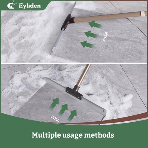 Eyliden 17" Rubber Floor Squeegee, Quick Water & Foam Removal Broom - Image 2