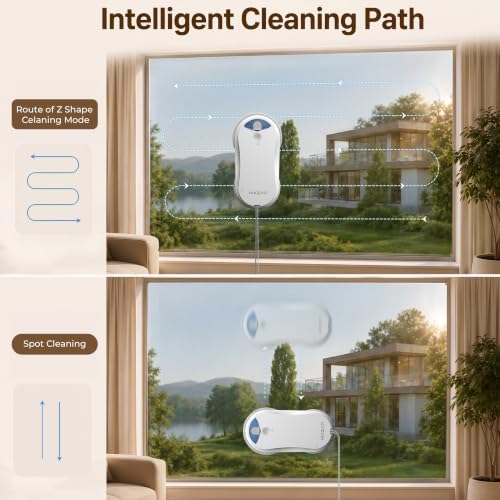 X6 Window Cleaning Robot for High Windows, Inside/Outside, 6400Pa Suction - Image 5