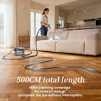 Steam Cleaner,15s Heat-Up,1.5L Tank,6-Level Adjustable Handle,Steamer for Cleaning,Portable Steamer for Cleaning with 20PCS Accessories,Steam Cleaner for Home,Car - Image 6